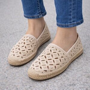 Michael Kors Cream Espadrille Flats